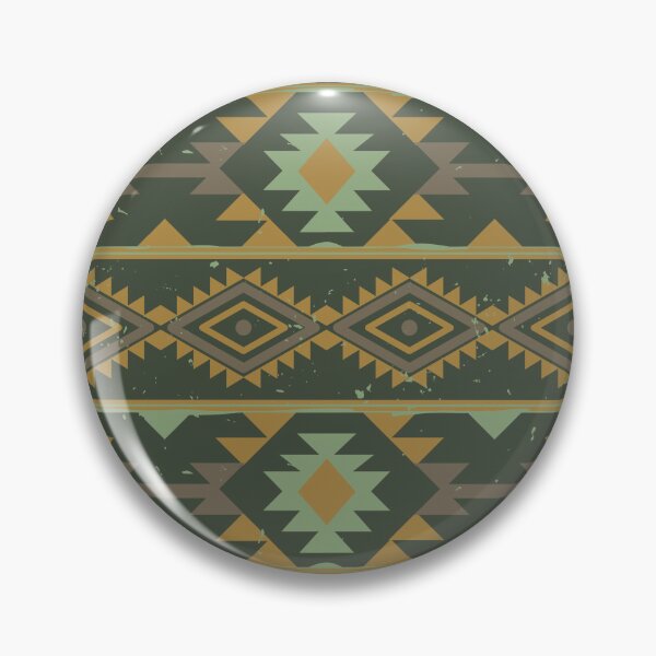 Item preview, Mexican Green Tribal Ethnic Seamless Pattern designed and sold by GeeHanz.