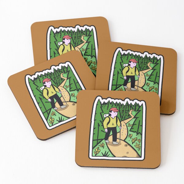 Item preview, Man Hiking on a Forest Trail designed and sold by JandyDesign.