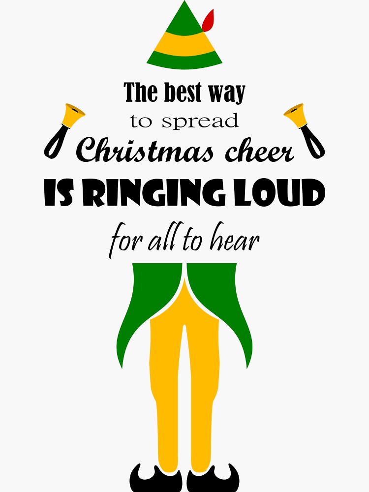 "Spread Christmas Cheer (Ringing)" Sticker for Sale by HandbellMart  Redbubble