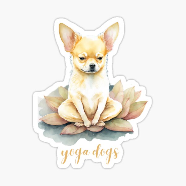 Item preview, yoga dogs chihuahua 02  designed and sold by printiesart.