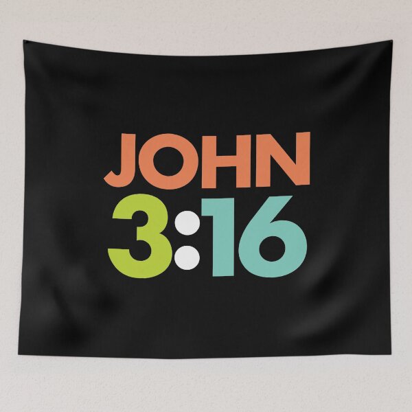 Item preview, John 3:16 Classic Bible Verse designed and sold by DOODL.