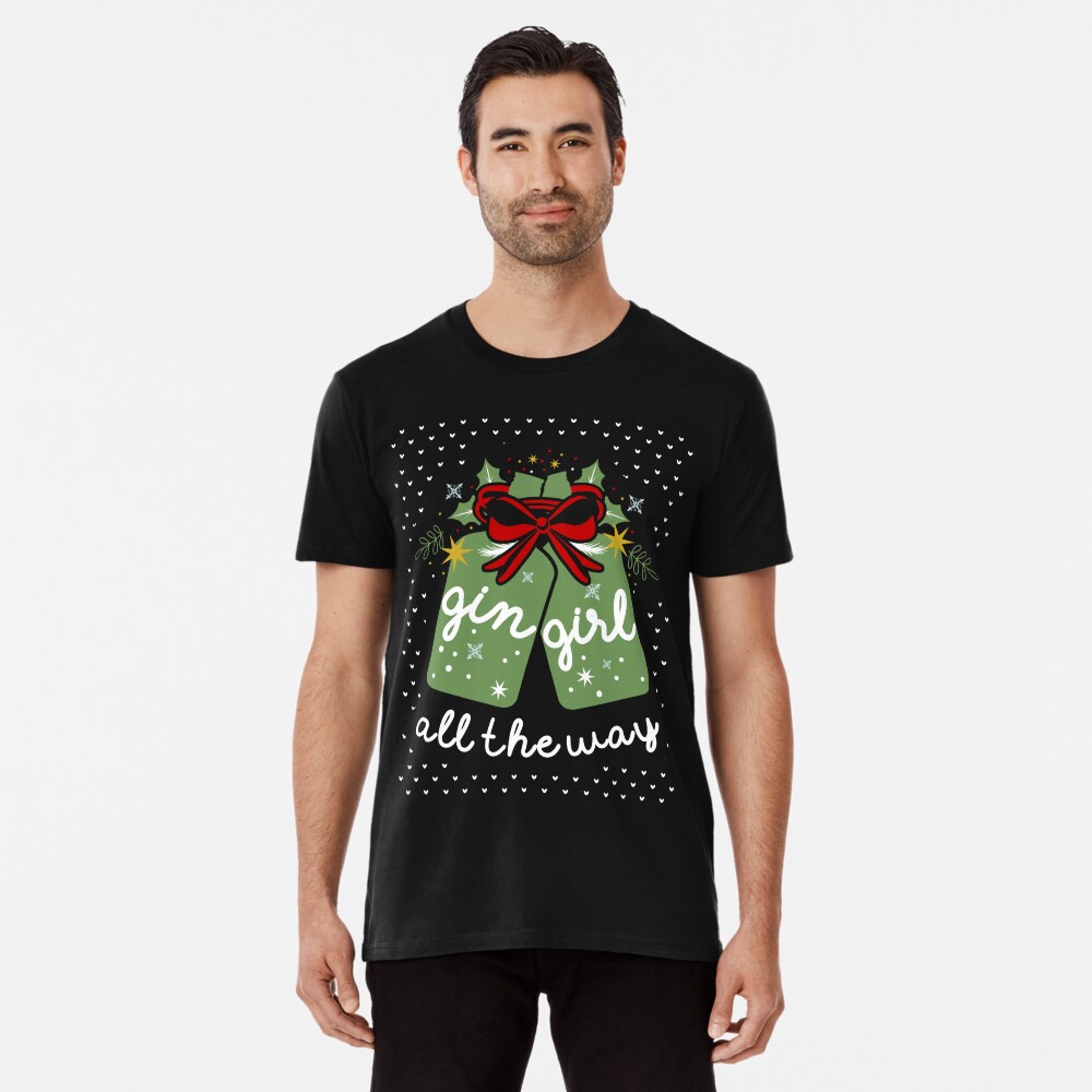 gin christmas tshirt