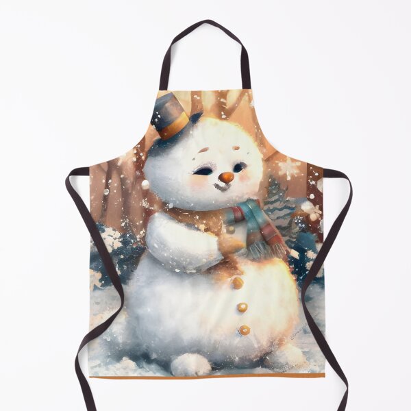 Item preview, Cute Fluffy Snowman catching Snowflakes designed and sold by DreamyEscapism.