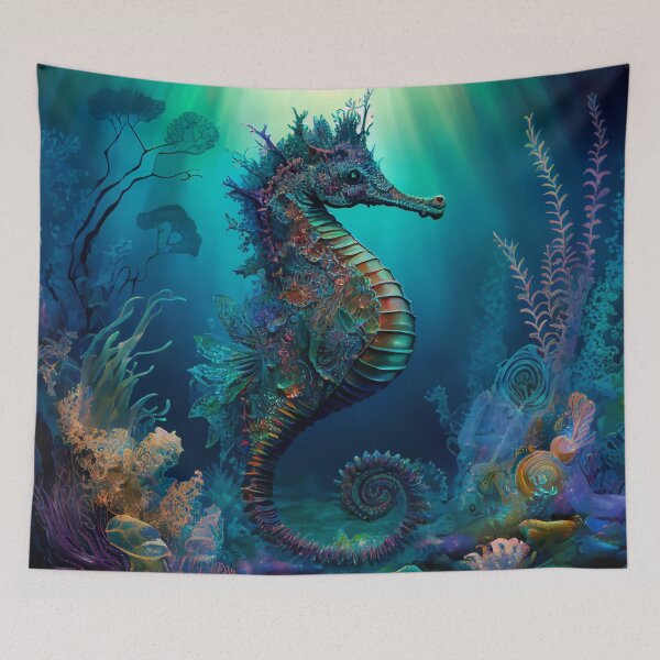 Item preview, Iridescent Seahorse Underwater Beauty designed and sold by Orianah.