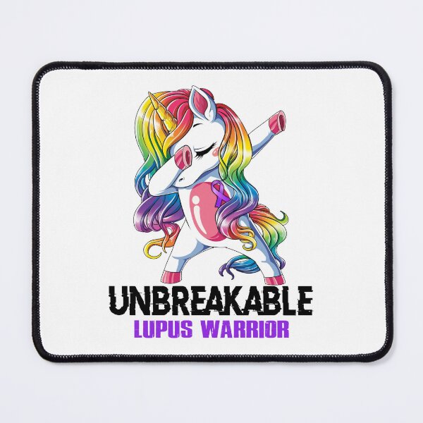 Item preview, Lupus Awareness - Unicorn Lupus Warrior Ribbon UNBREAKABLE designed and sold by Fernandezf.