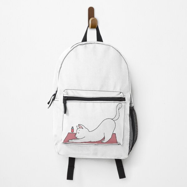 Item preview, White Cat Yoga Stretch  designed and sold by Lauren Kenney.