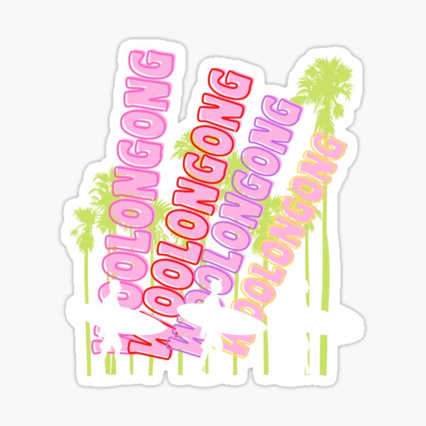 " WOLLONGONG" Sticker for Sale by starfishstuff Redbubble