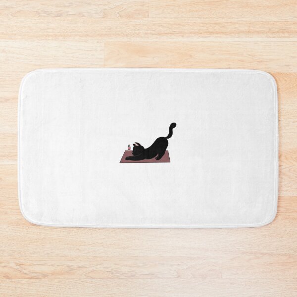 Item preview, Black cat yoga stretch  designed and sold by Lauren Kenney.