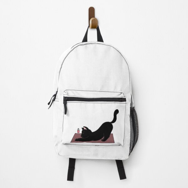 Item preview, Black cat yoga stretch  designed and sold by Lauren Kenney.