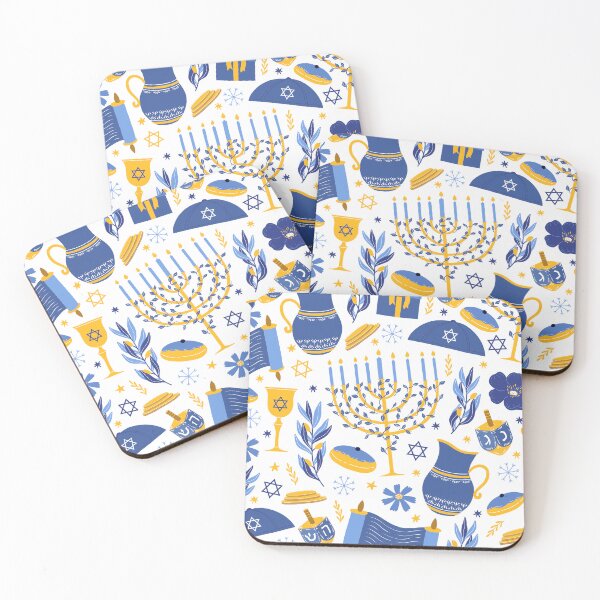 Item preview, Hanukkah All Over Pattern  designed and sold by BeansHotTees.