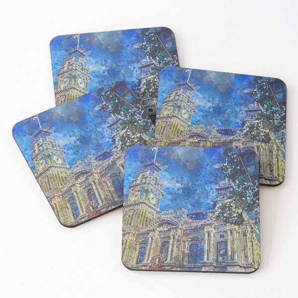 Item preview, Historic Town Hall on Bull Street - Artists Watercolor and Sketch - Bendigo, Victoria designed and sold by Steven Jodoin.