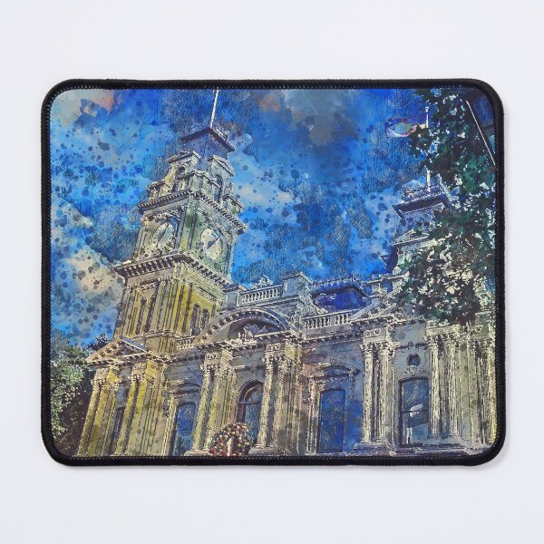 Item preview, Historic Town Hall on Bull Street - Artists Watercolor and Sketch - Bendigo, Victoria designed and sold by Steven Jodoin.