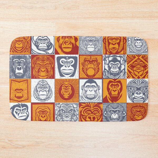 Item preview, Hawaiian Tribal and other styles Gorilla Face Check Checker Pattern designed and sold by pelagio.