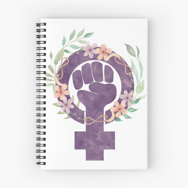 Item preview, Floral Radical Feminist Power Fist Venus Purple Botanic Watercolor  designed and sold by XXRebellion.