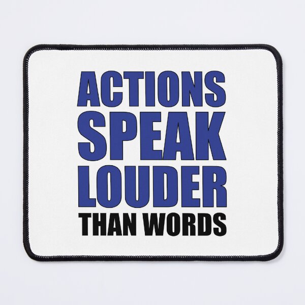 Item preview, Blue ACTIONS SPEAK LOUDER THAN WORDS designed and sold by Ninja Design Printable.