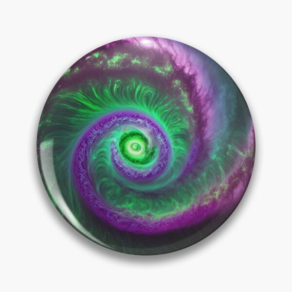 Item preview, Purple and green nebula - spiral galaxy  designed and sold by CreativeHabbit.