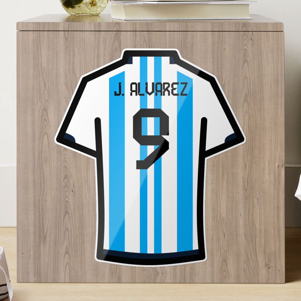 Molina #26 ARG Blue White 22 Football Jersey Sticker for Sale by