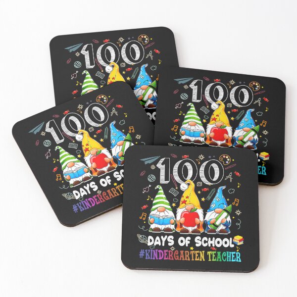 Item preview, Gnome 100 days of school kindergarten Teacher designed and sold by SamArtistbyAUS.