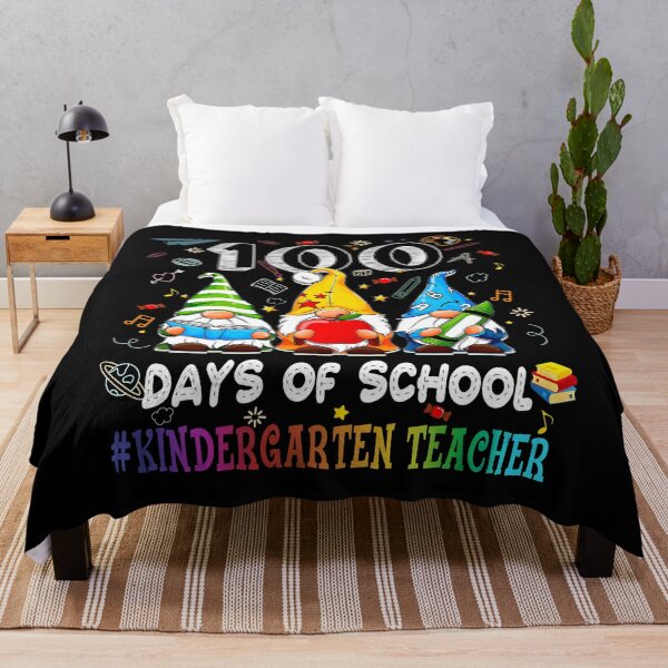 Item preview, Gnome 100 days of school kindergarten Teacher designed and sold by SamArtistbyAUS.