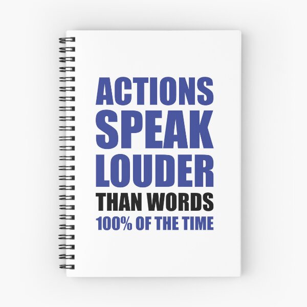 Item preview, ACTIONS SPEAK LOUDER THAN WORDS 100% OF THE TIME designed and sold by Ninja Design Printable.