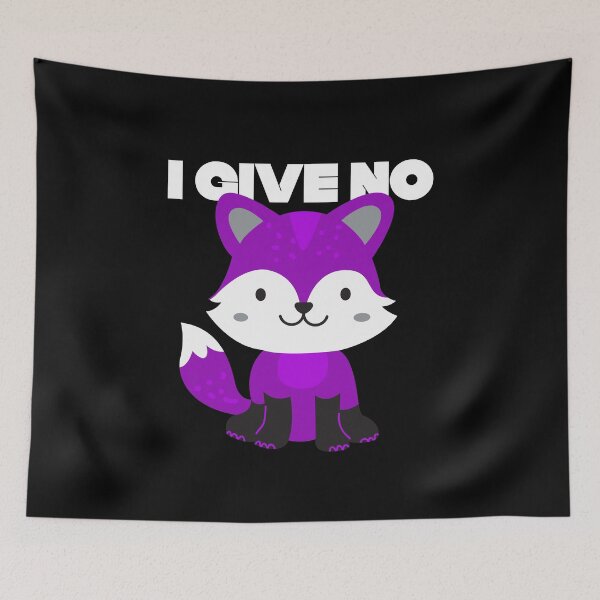 Item preview, I Give No Fox. Asexual Pride designed and sold by Subtle Pride Shop.
