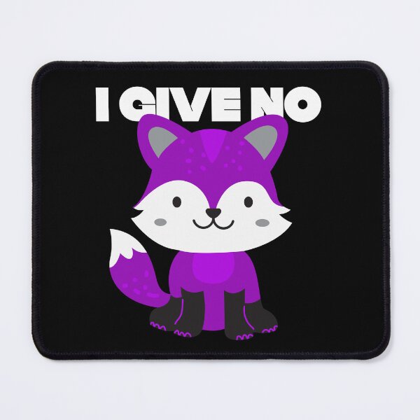 Item preview, I Give No Fox. Asexual Pride designed and sold by Subtle Pride Shop.