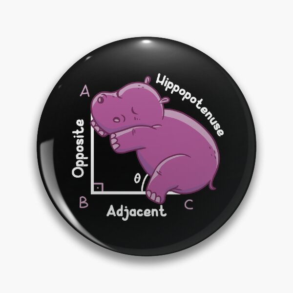 Item preview, Hippopotenuse Hippopotamus Funny Math Pythagoras Theorem designed and sold by MrEddie10.