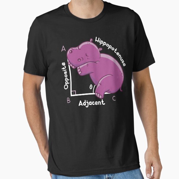 Item preview, Hippopotenuse Hippopotamus Funny Math Pythagoras Theorem designed and sold by MrEddie10.