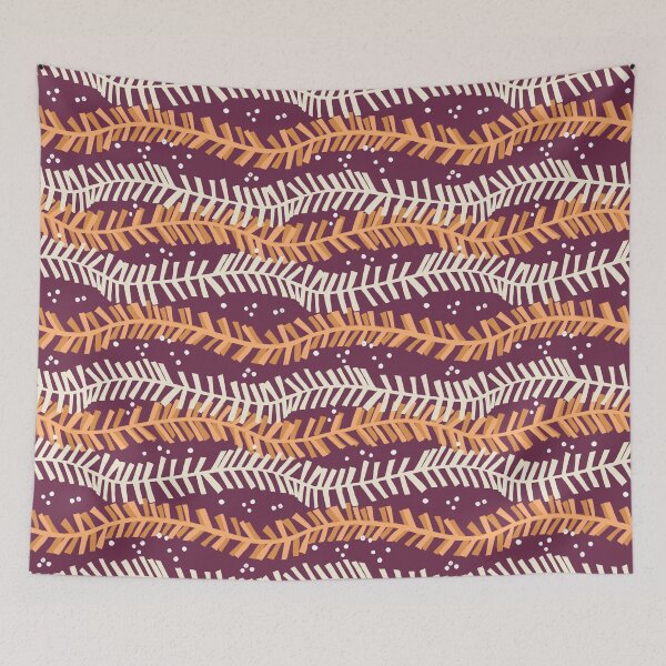 Item preview, Holiday Garland - Advent Purple designed and sold by latheandquill.