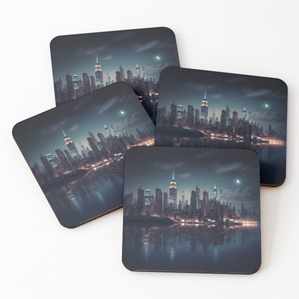 Item preview, NYC at night designed and sold by FreeBot99.
