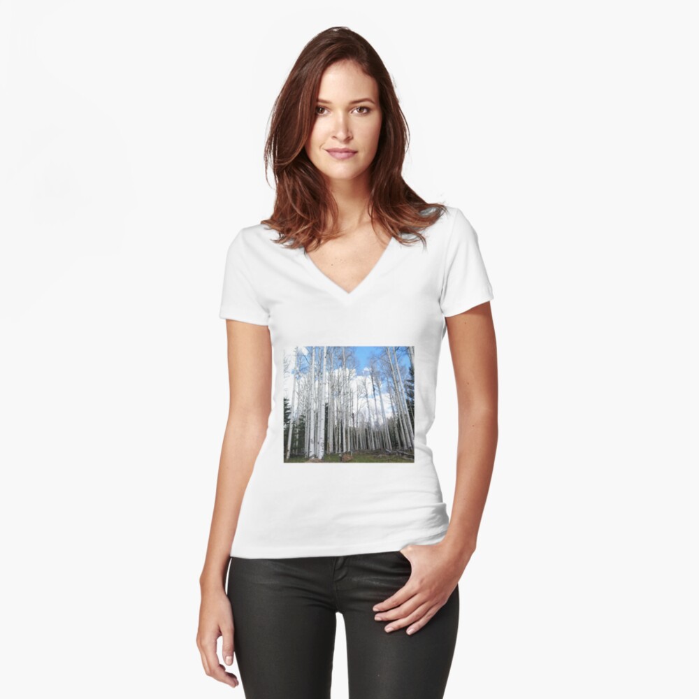 Item preview, Fitted V-Neck T-Shirt designed and sold by RBCat007.