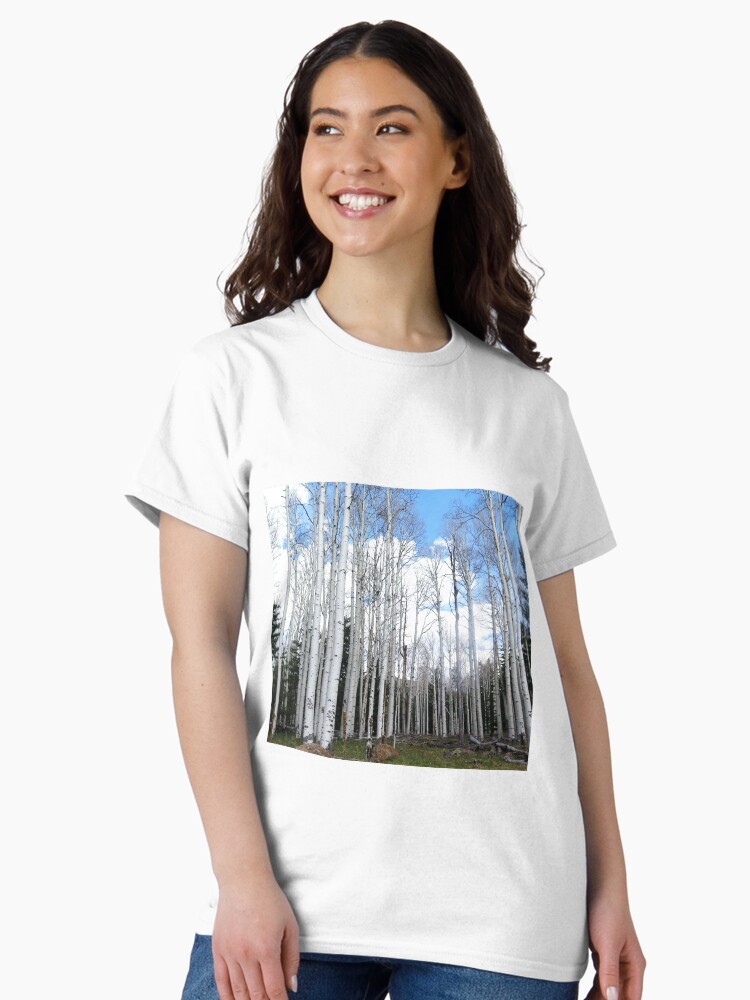 Thumbnail 2 of 7, Classic T-Shirt, Aspen Trees designed and sold by RBCat007.
