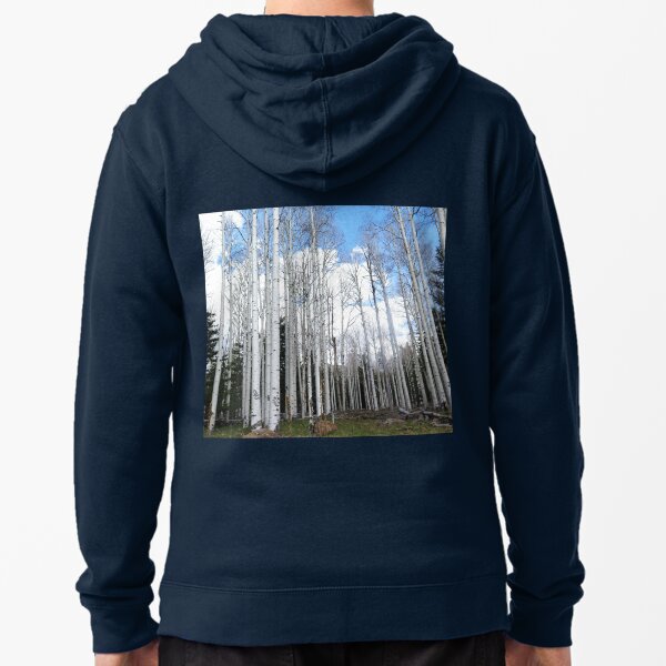 Aspen Trees Zipped Hoodie