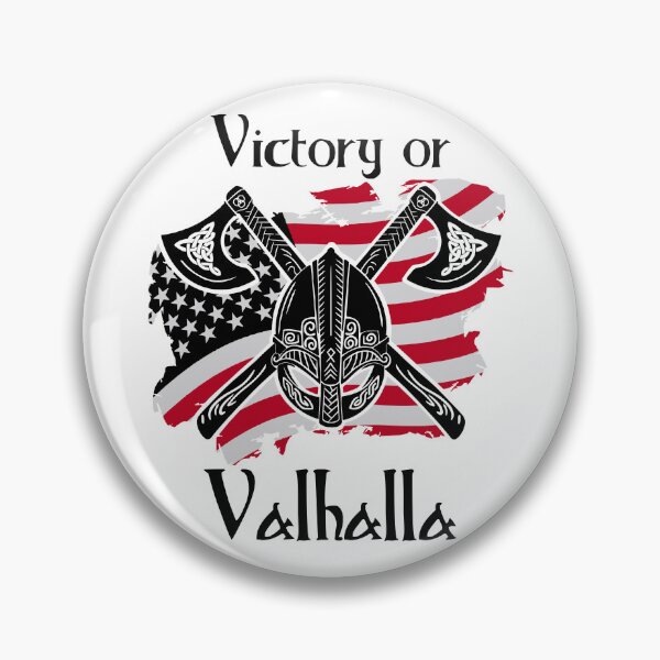 Artikelvorschau, Sieg oder Valhalla - Nordischer Geist - US-Flagge entworfen und verkauft von Georgy09.