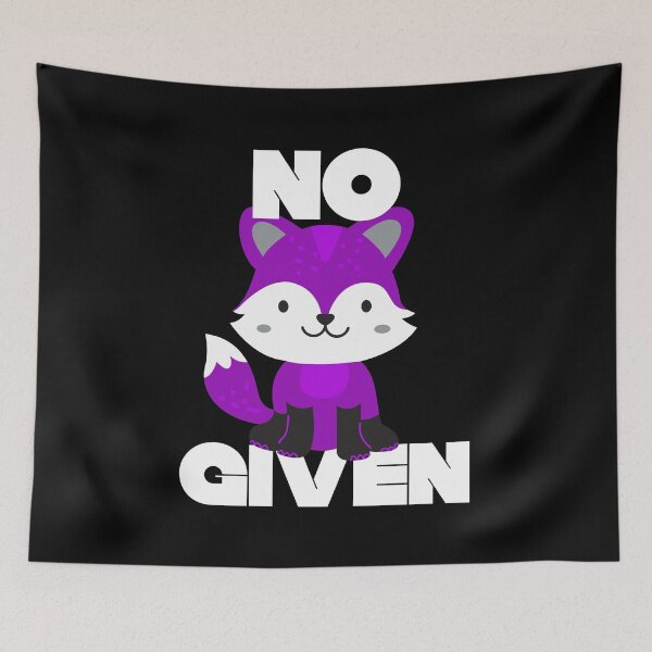 Item preview, No Fox Given. Asexual Pride designed and sold by Subtle Pride Shop.