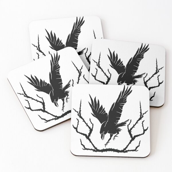 Item preview, Raven Flying through Rose Thorns designed and sold by Skadi-Designs.