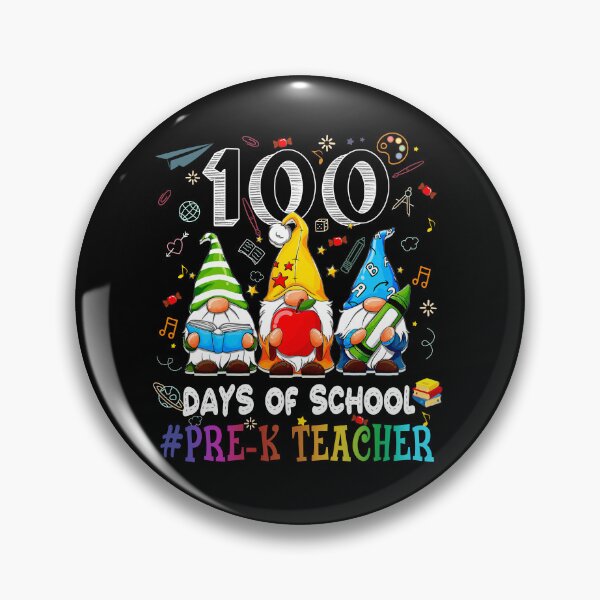 Item preview, Gnome 100 days of school Pre -K Teacher designed and sold by SamArtistbyAUS.