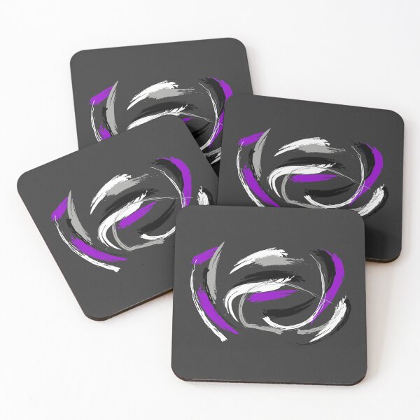Item preview, Paint Splatter Ace Flag Colors. Asexual Pride designed and sold by Subtle Pride Shop.