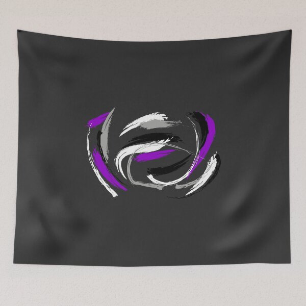 Item preview, Paint Splatter Ace Flag Colors. Asexual Pride designed and sold by Subtle Pride Shop.