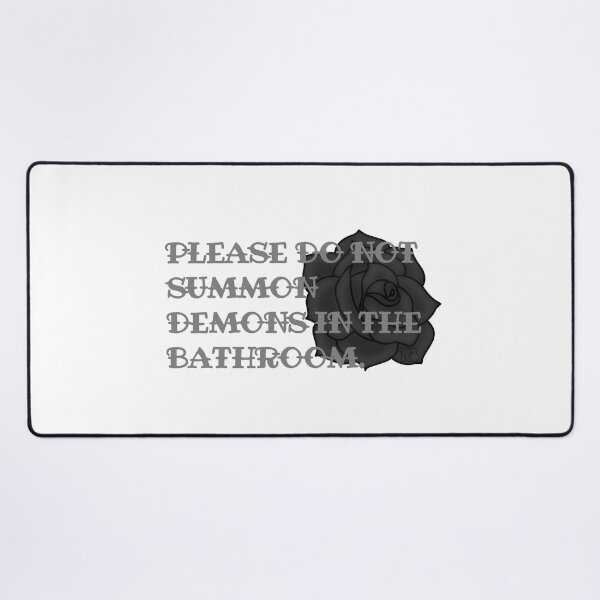 Item preview, Please Do Not Summon Demons in the Bathroom designed and sold by RooBooCo.