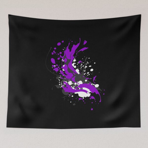 Item preview, Paint Splatter Ace Flag Colors. Asexual Pride designed and sold by Subtle Pride Shop.