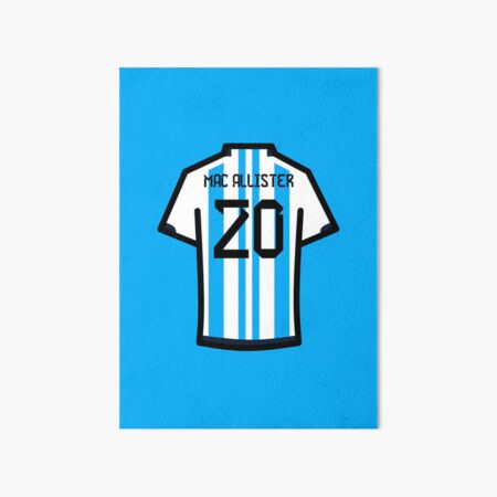 Molina #26 ARG Blue White 22 Football Jersey Sticker for Sale by  Millustgfx