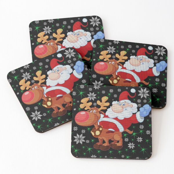 Item preview, Santa And Rudolph The Reindeer designed and sold by TJR-Production.