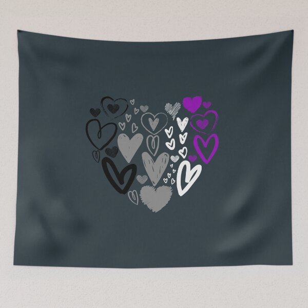 Item preview, Valentines Day Ace Hearts. Asexual Pride designed and sold by Subtle Pride Shop.