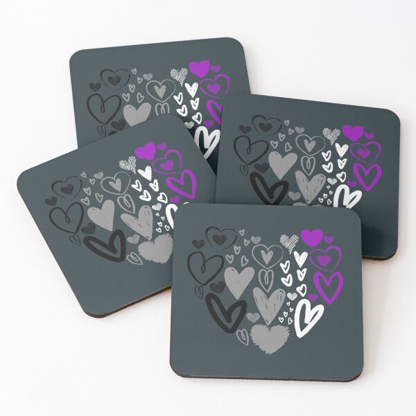 Item preview, Valentines Day Ace Hearts. Asexual Pride designed and sold by Subtle Pride Shop.