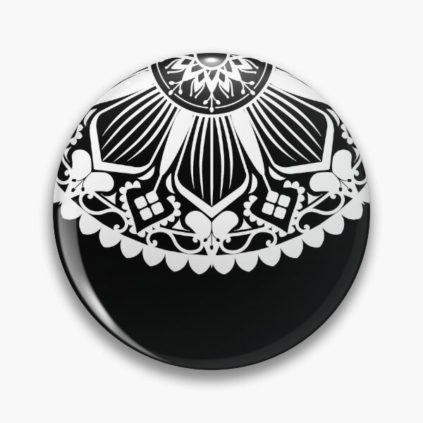 Item preview, Half Circle Traditional Black And White Mandala Flower,beautiful mandala designs, designed and sold by Tamas Das.