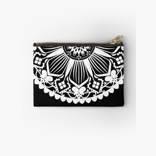 Item preview, Half Circle Traditional Black And White Mandala Flower,beautiful mandala designs, designed and sold by Tamas Das.