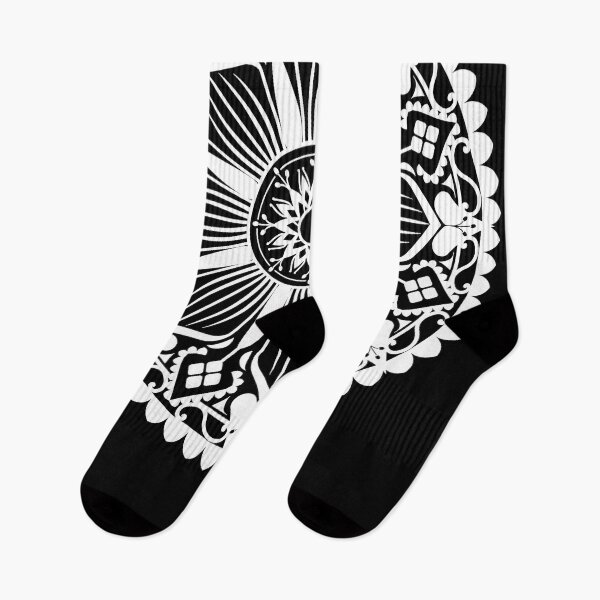 Item preview, Half Circle Traditional Black And White Mandala Flower,beautiful mandala designs, designed and sold by Tamas Das.