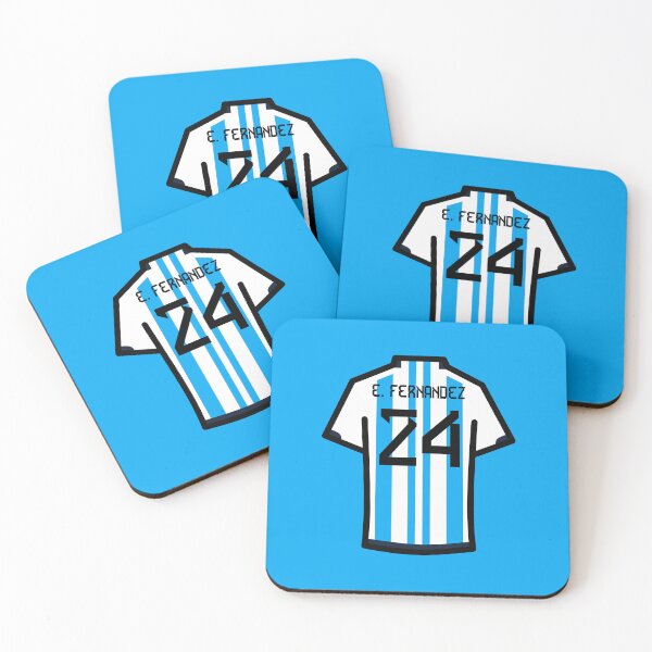 Item preview, Enzo #24 ARG Blue White 22 Football Jersey designed and sold by Millustgfx.