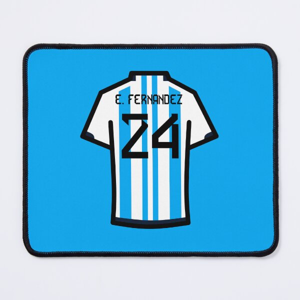Item preview, Enzo #24 ARG Blue White 22 Football Jersey designed and sold by Millustgfx.